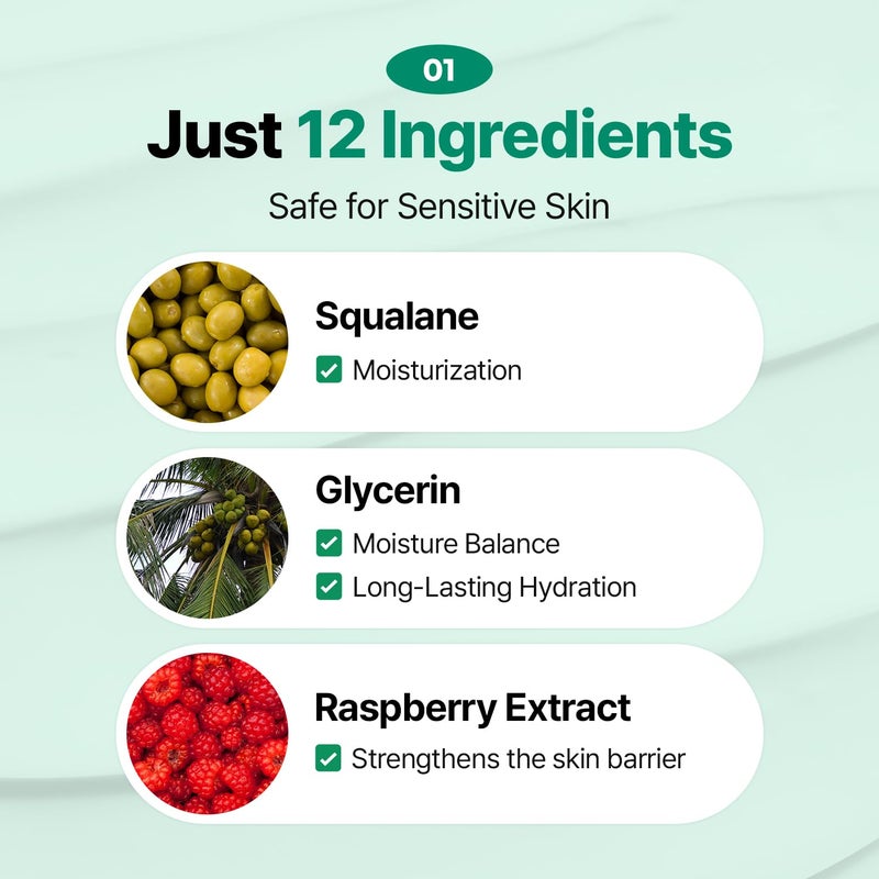 MAKEP:REM MAKE P:REM Safe Me. Relief Moisture Cream 12, Clinically Proven 48-Hour Hydration, Minimal Ingredients, EWG Green, Korean Skin Care, 2.70 fl.oz. (80ml) - Image 3